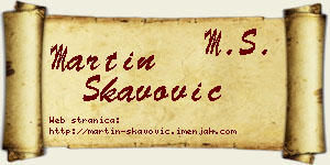 Martin Škavović vizit kartica